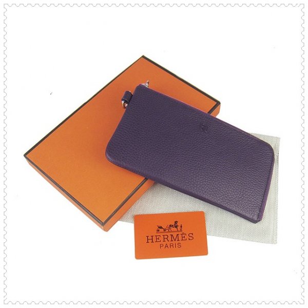 Hermes Zip Wallet Purple
